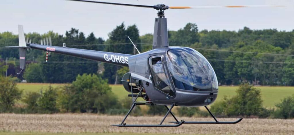 Image of Robinson R22, a commercial helicopter